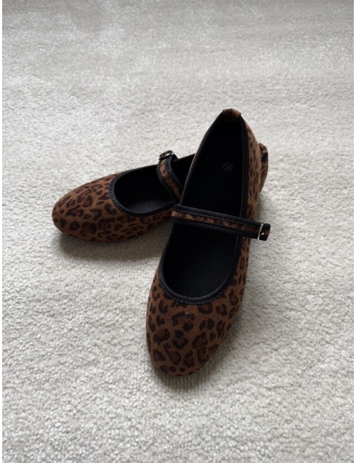 Ballerines plates léopard