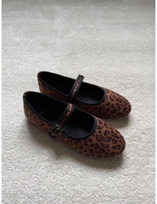 Ballerines plates léopard