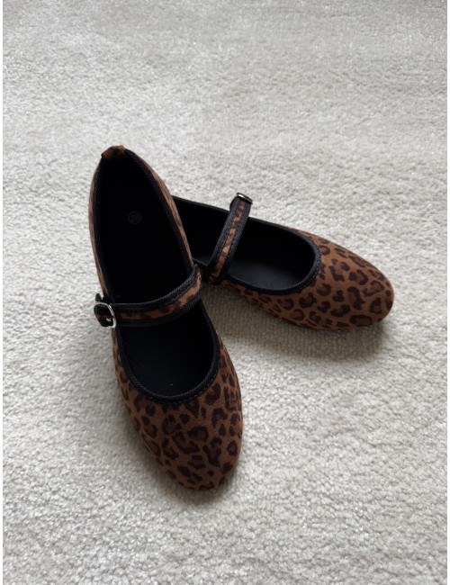 Ballerines plates léopard