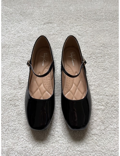 Ballerines noires vernies