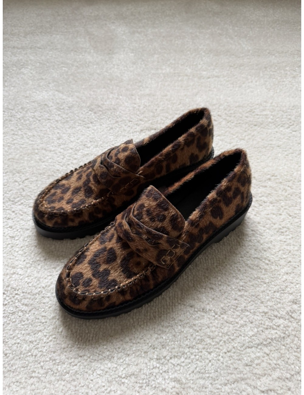 Mocassins léopard