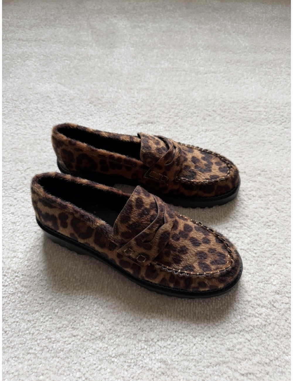 Mocassins léopard