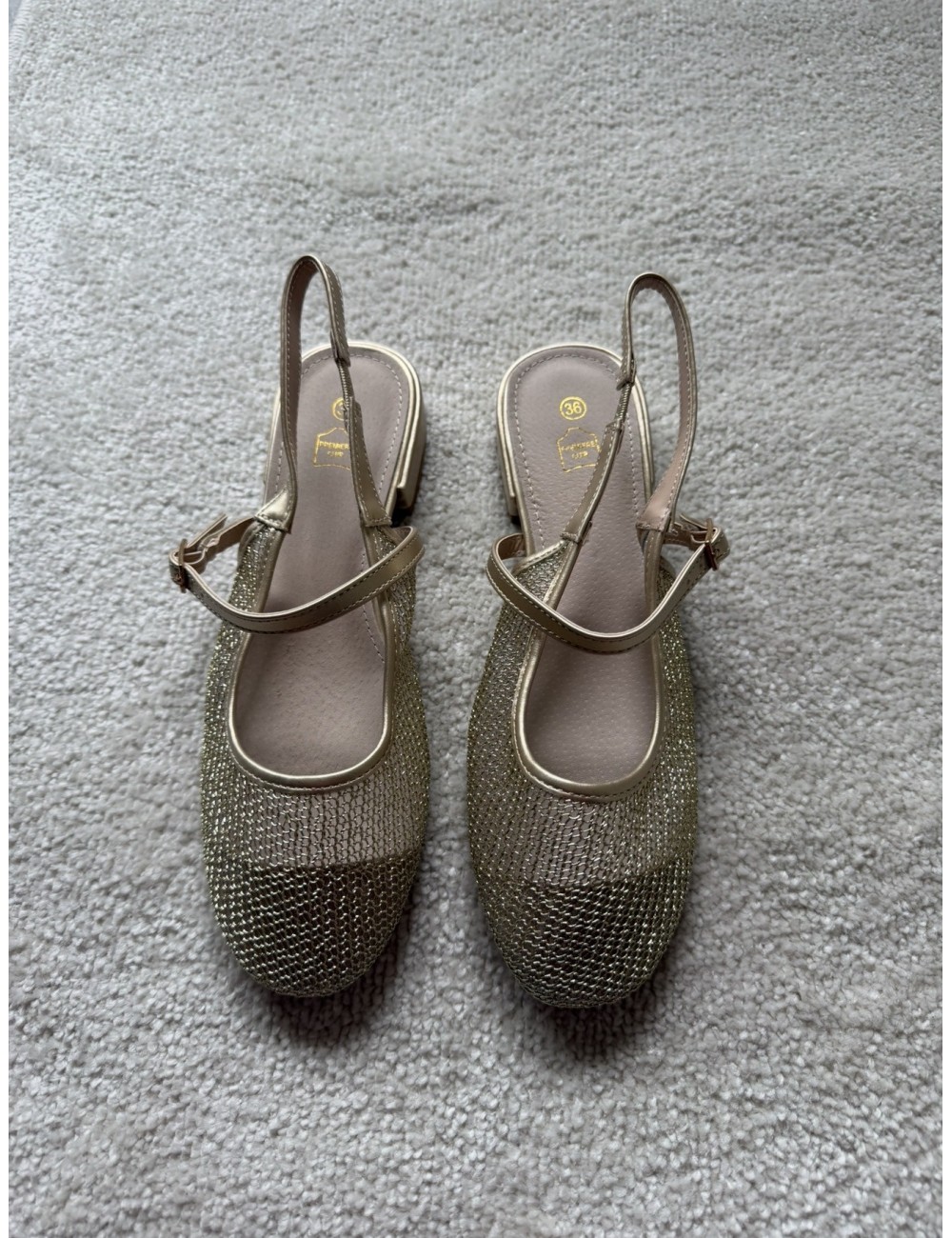 Slingbacks plates avec brides