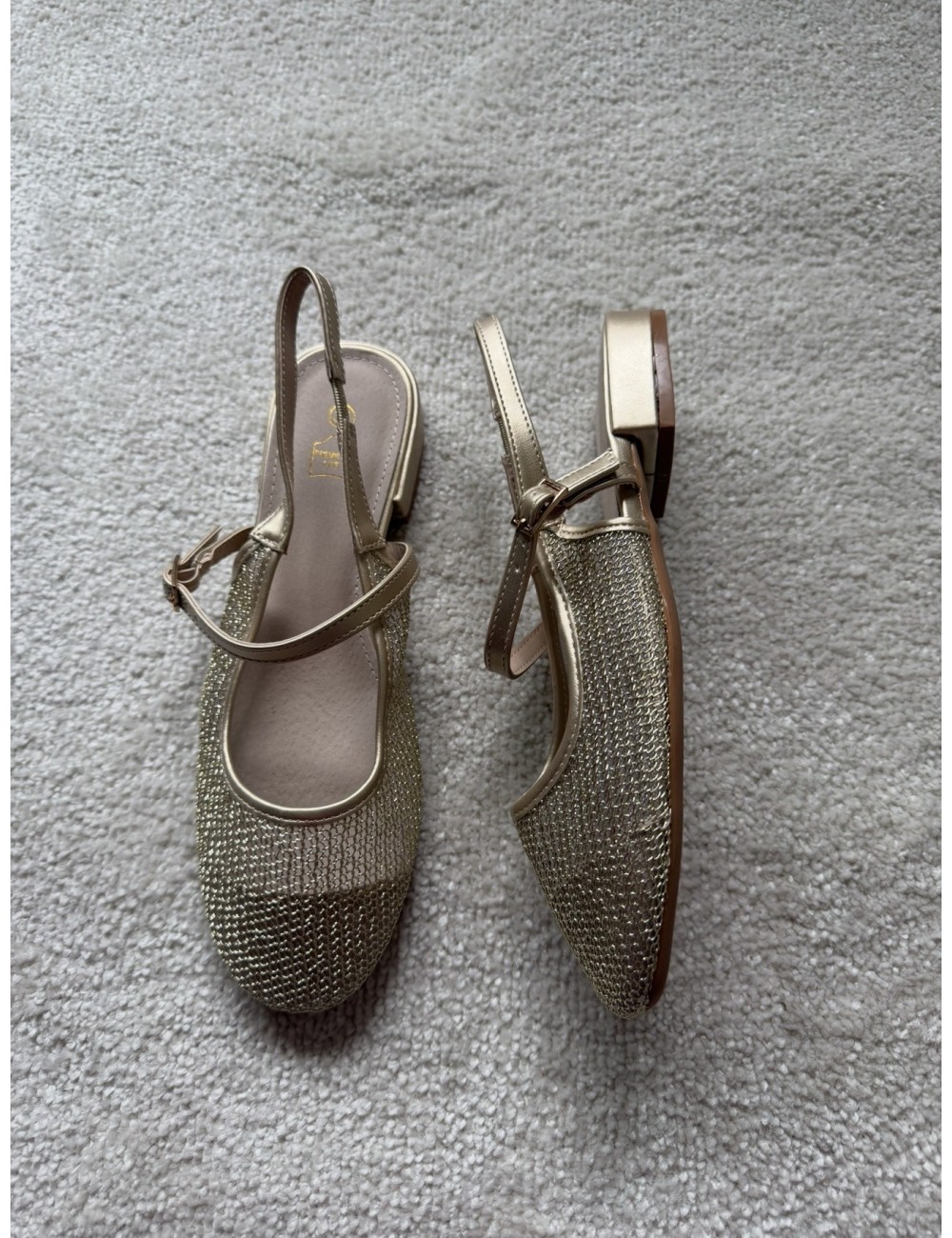 Slingbacks plates avec brides