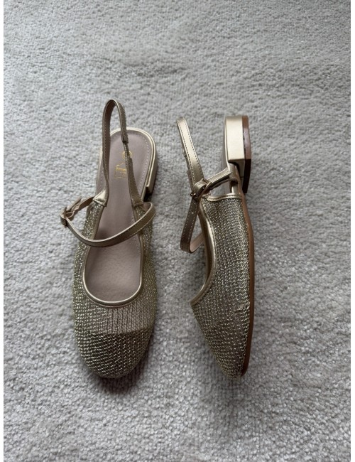 Slingbacks plates avec brides