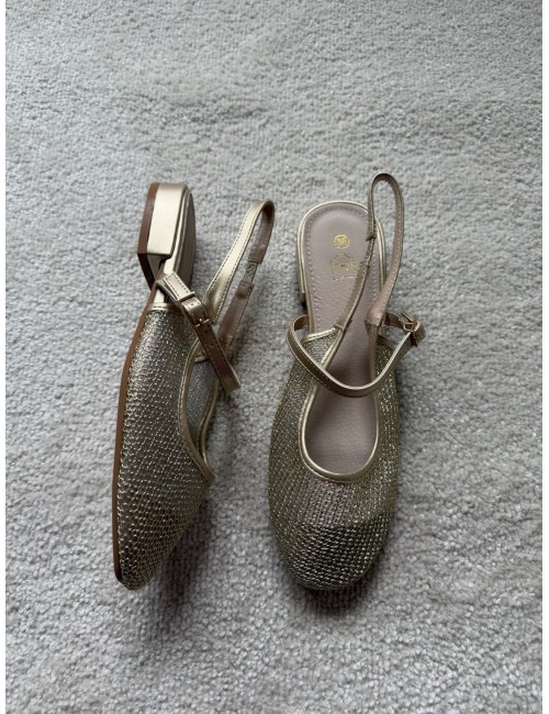 Slingbacks plates avec brides