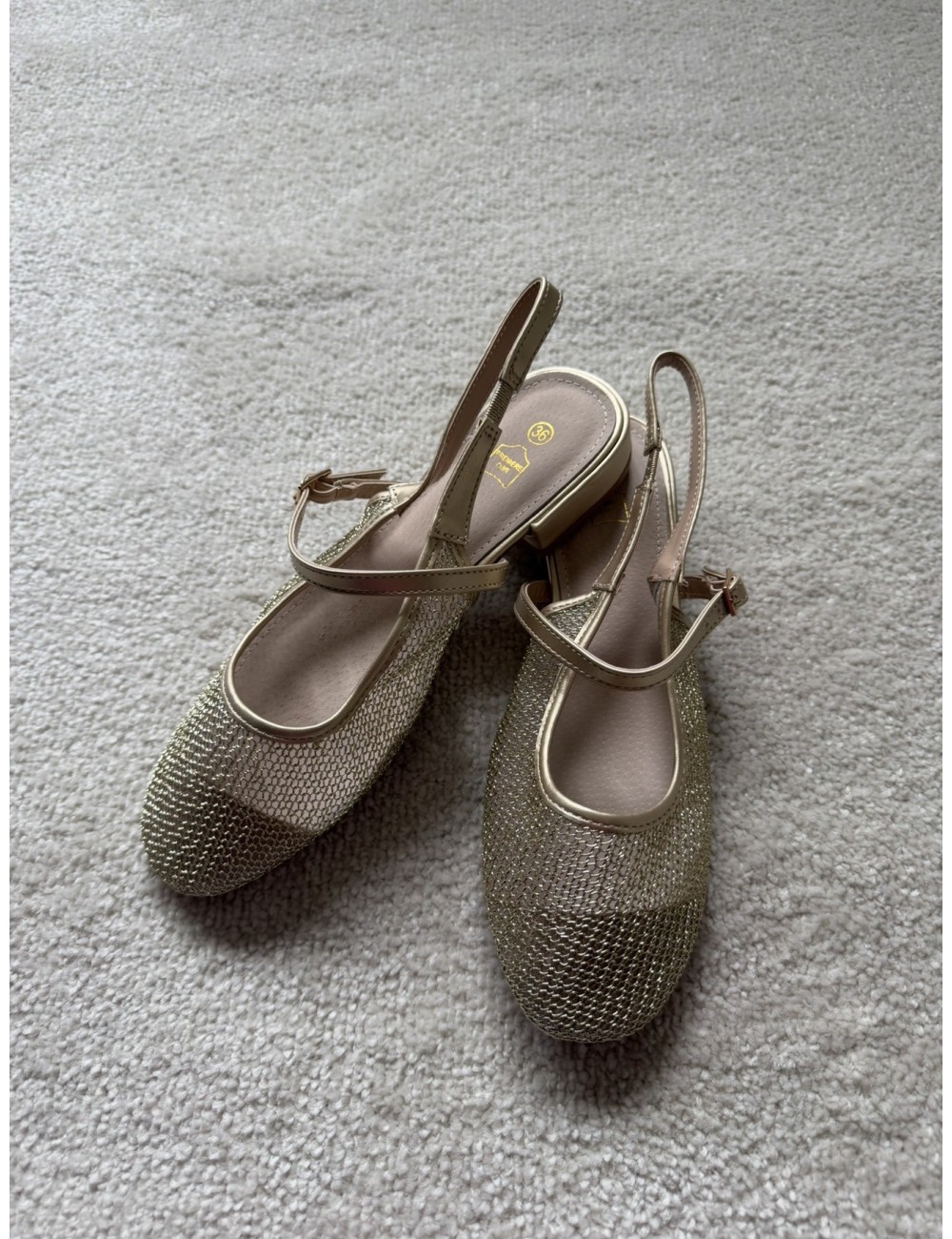 Slingbacks plates avec brides