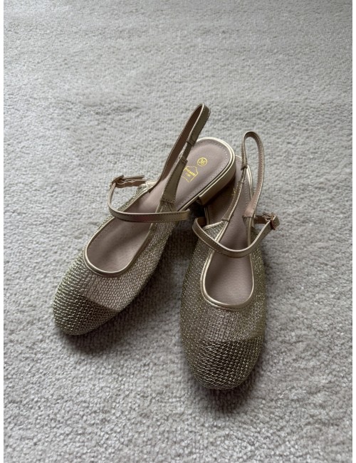 Slingbacks plates avec brides