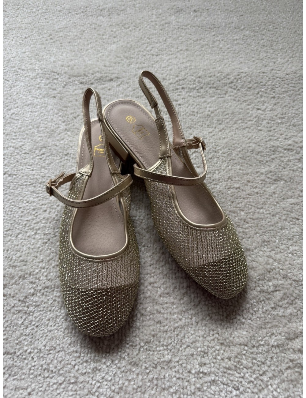 Slingbacks plates avec brides