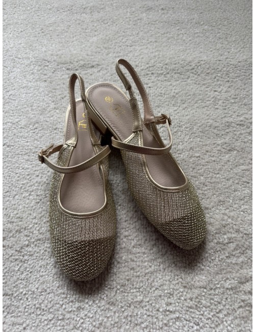 Slingbacks plates avec brides