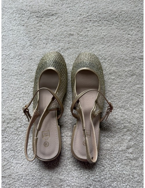 Slingbacks plates avec brides