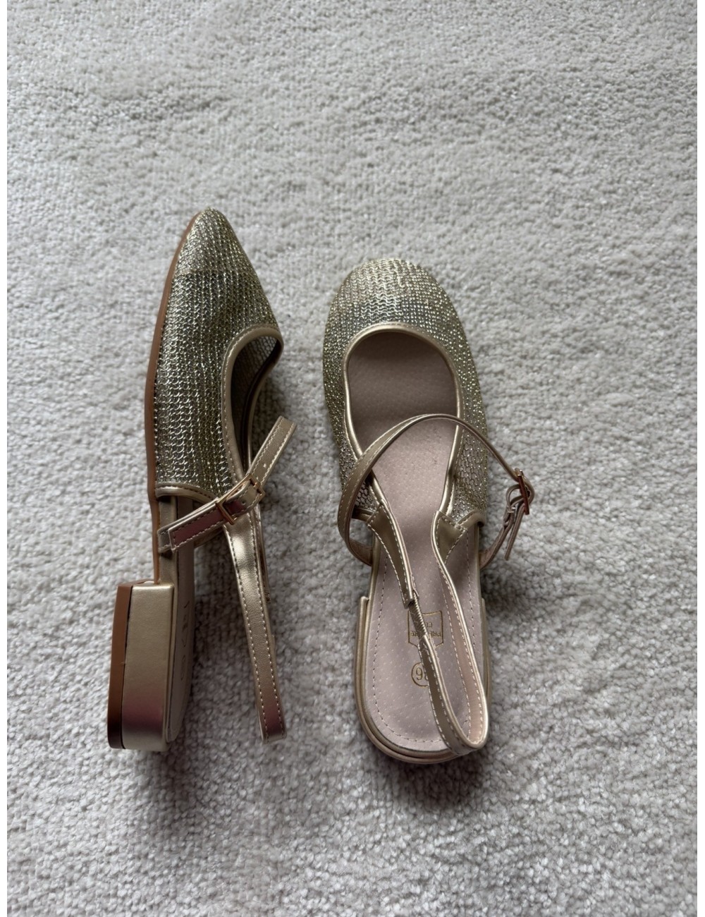 Slingbacks plates avec brides