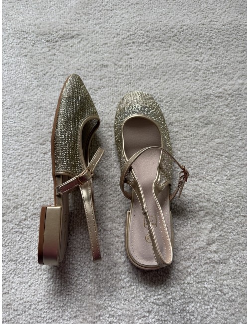 Slingbacks plates avec brides