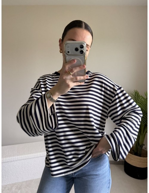 Top manches longues à rayures