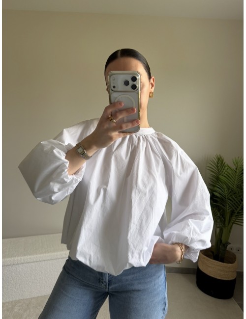 Blouse en coton dos nu