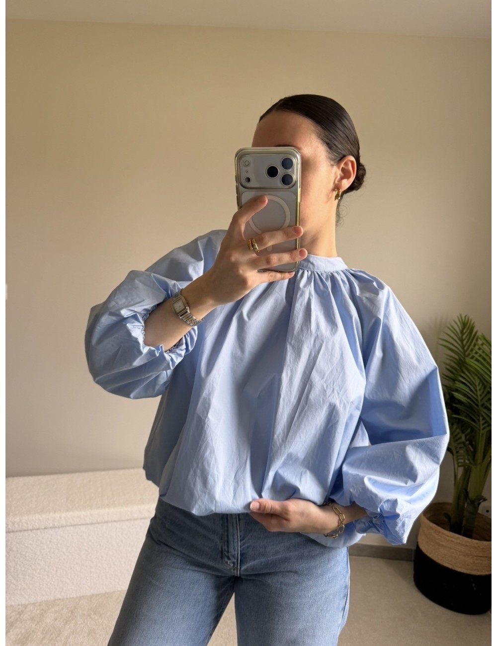 Blouse en coton dos nu