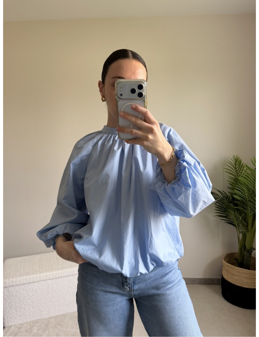 Blouse en coton dos nu