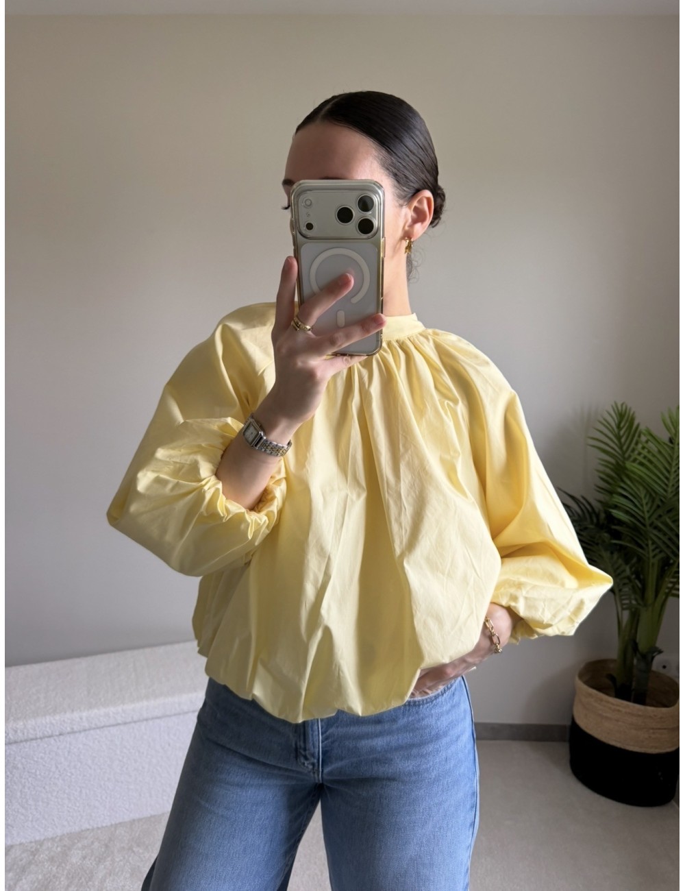 Blouse en coton dos nu