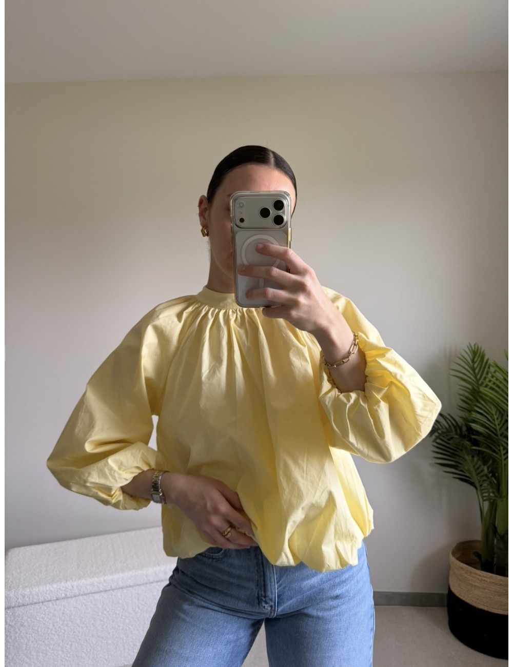 Blouse en coton dos nu