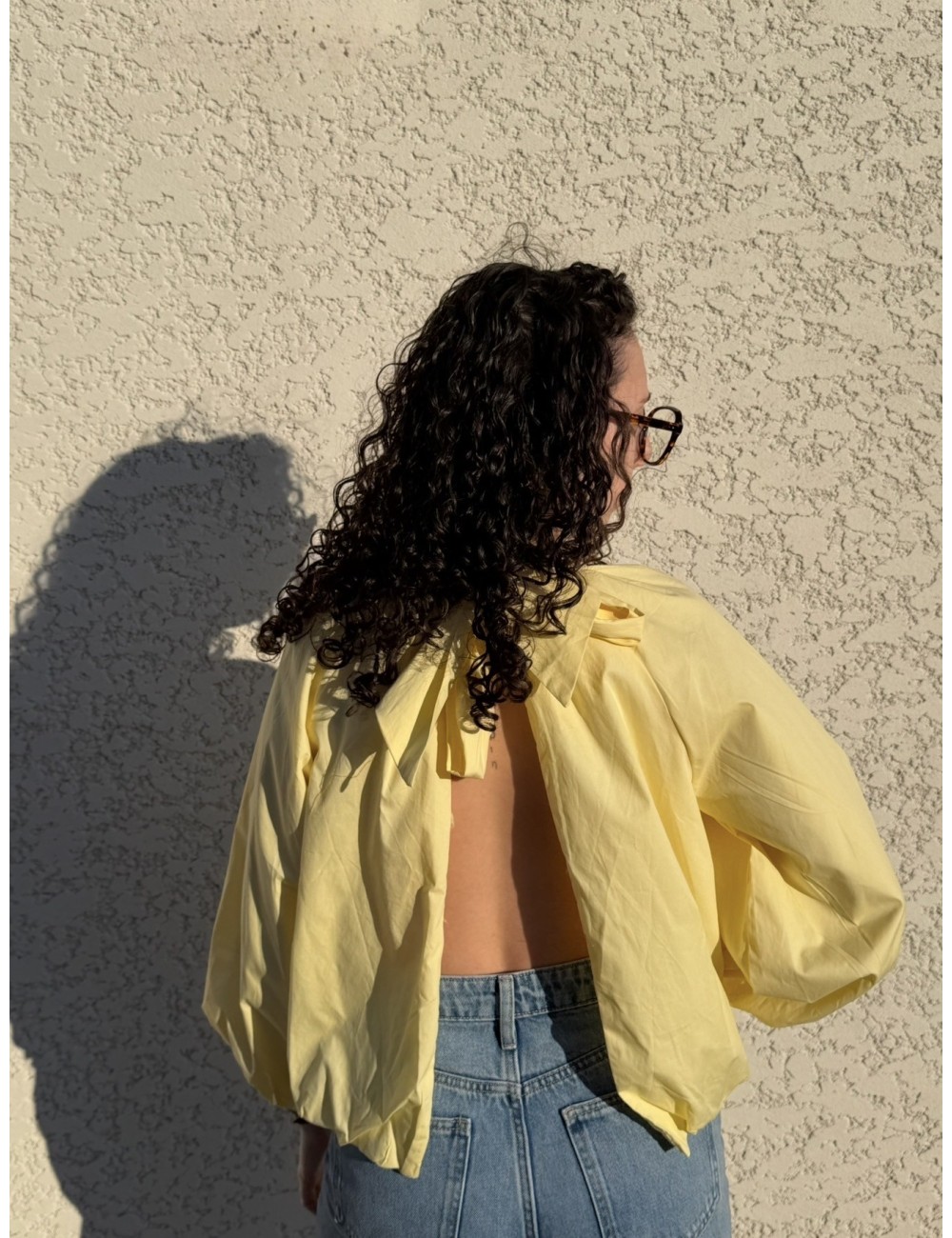 Blouse en coton dos nu