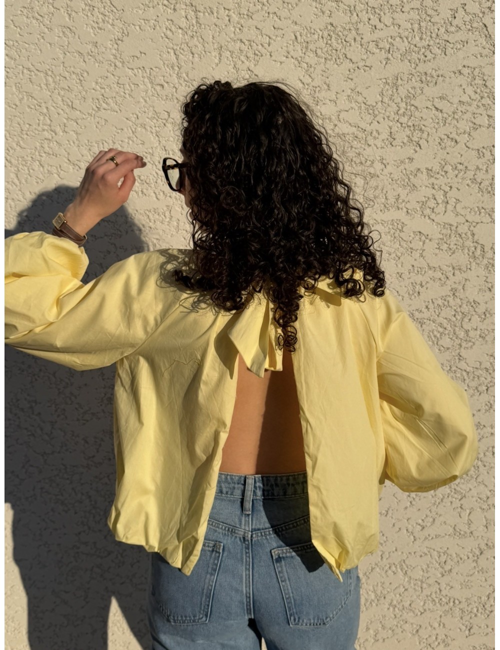 Blouse en coton dos nu