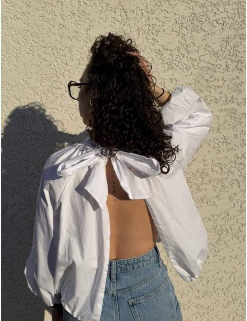 Blouse en coton dos nu