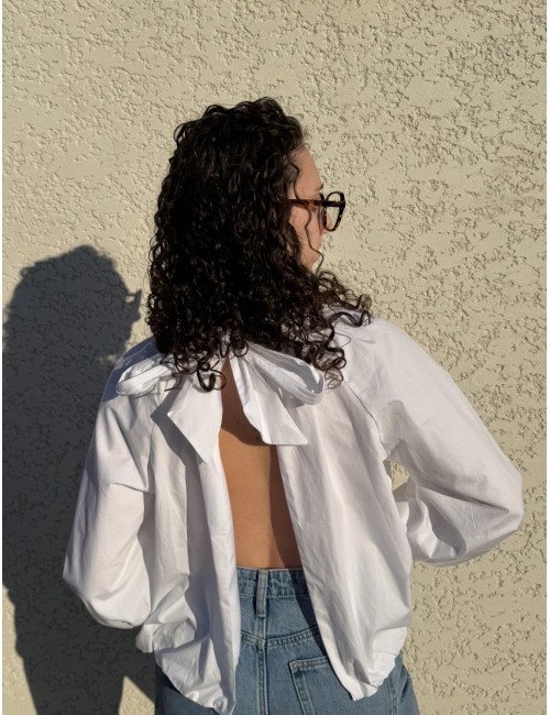 Blouse en coton dos nu