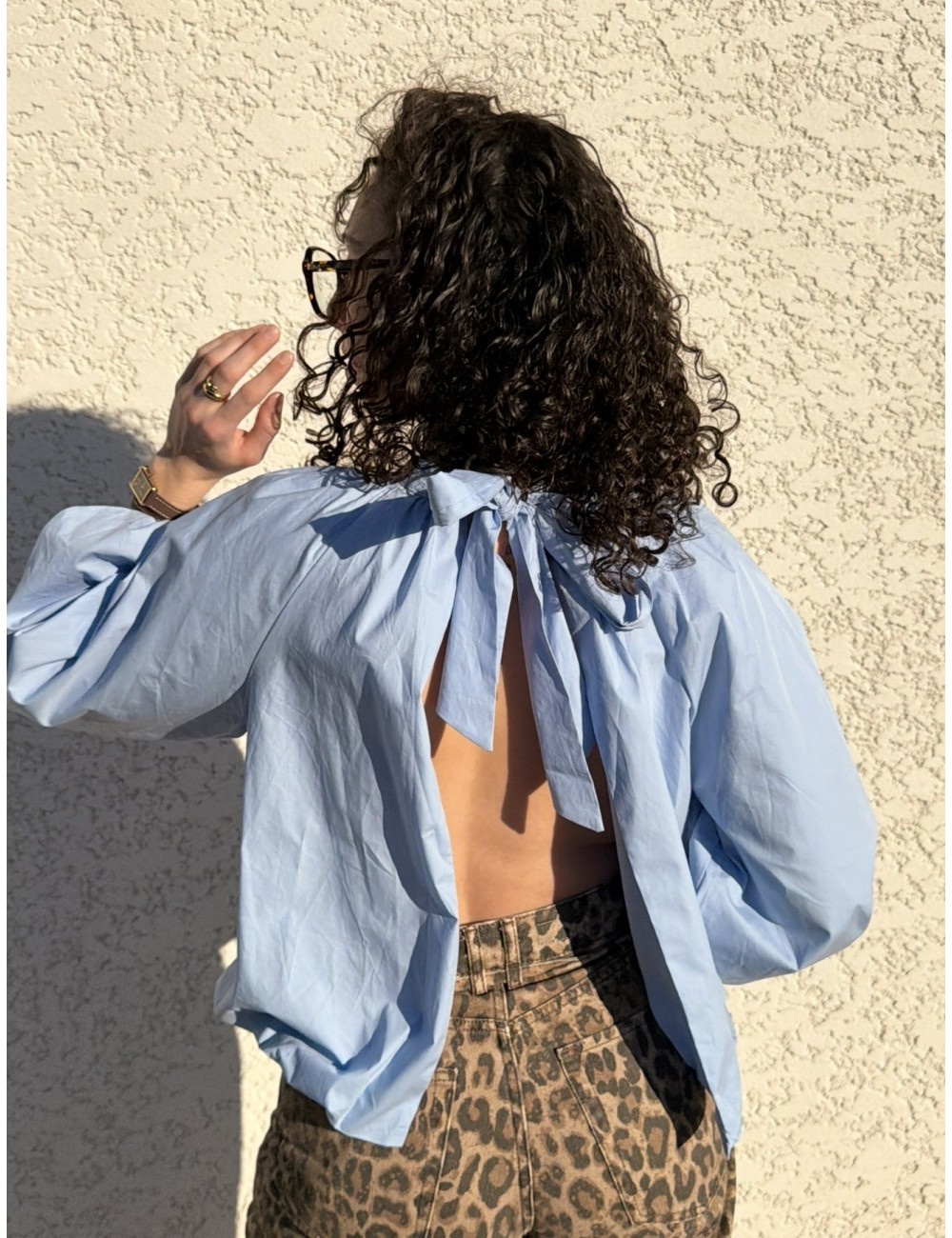 Blouse en coton dos nu