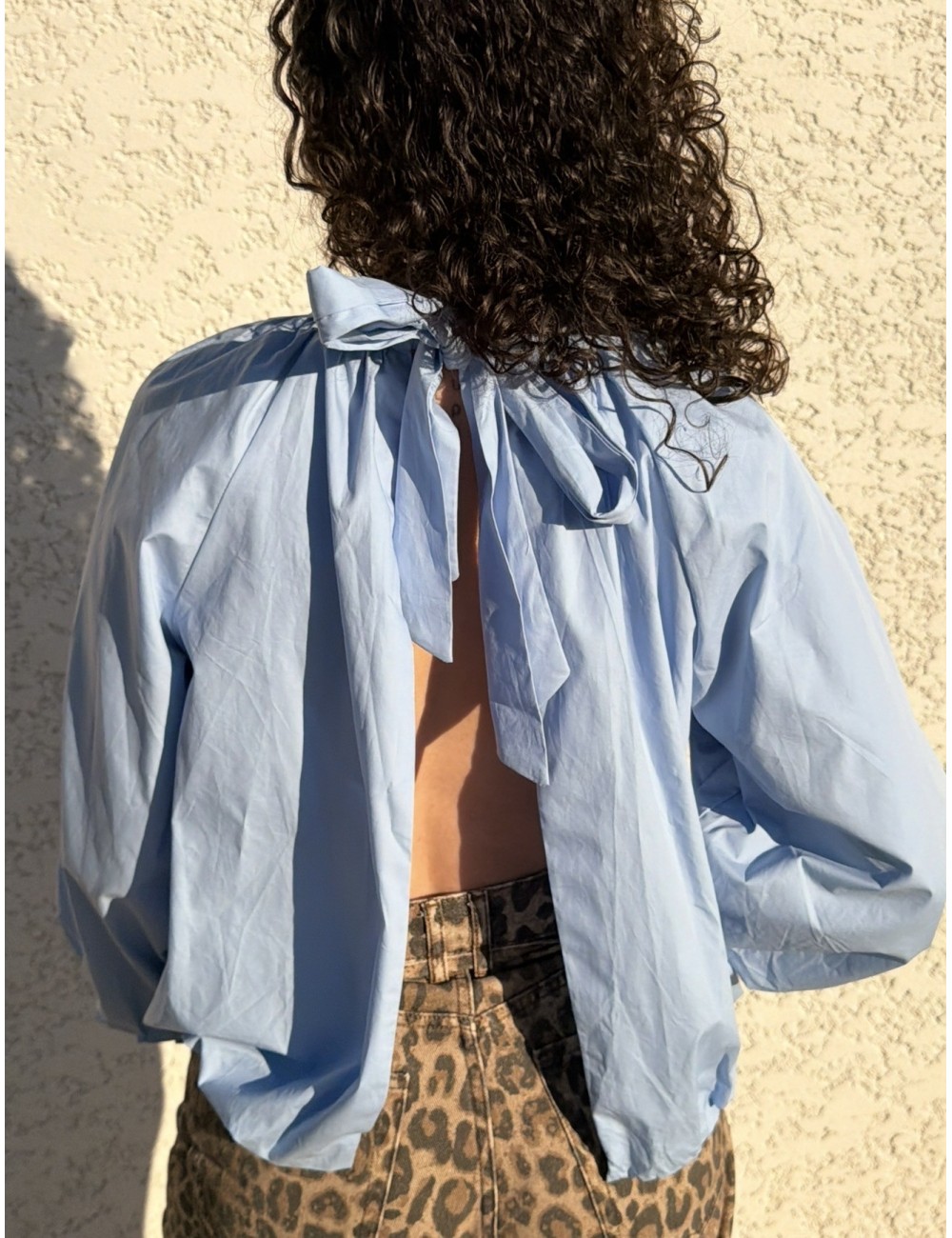 Blouse en coton dos nu