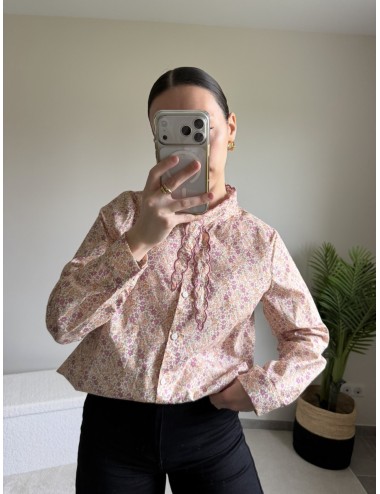 Chemise en coton imprimée liberty