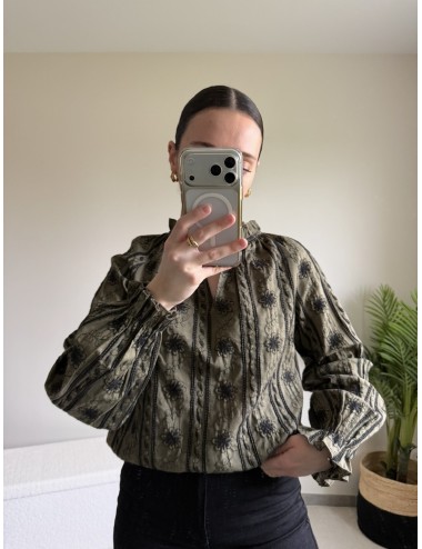 Blouse en coton à broderies