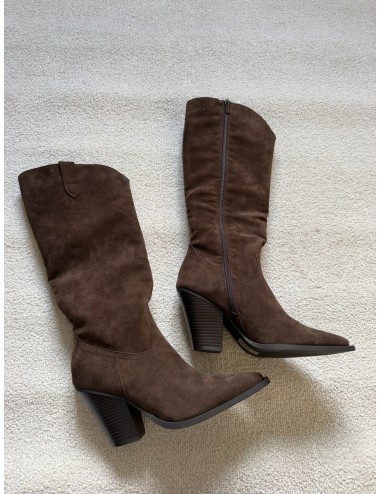 Bottes hautes en daim