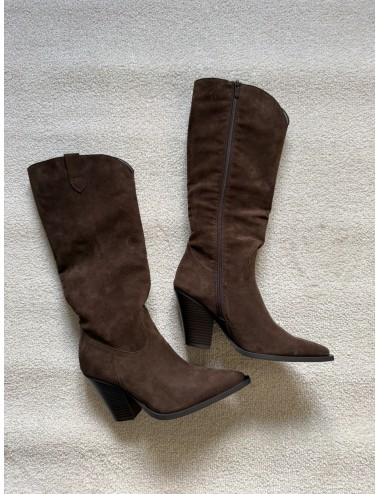 Bottes hautes en daim