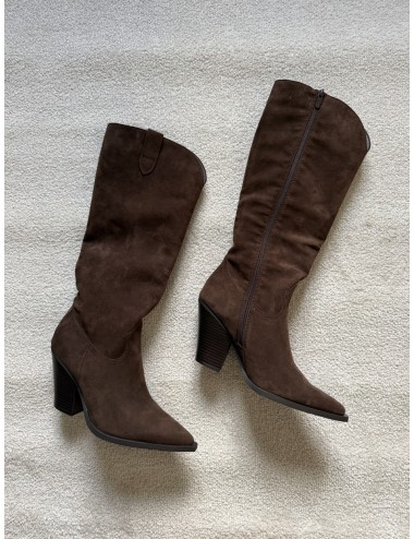 Bottes hautes en daim