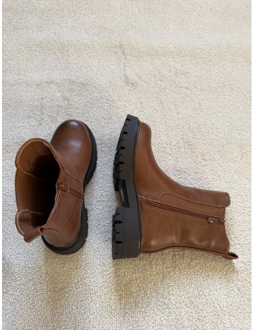 Bottines marron chelsea