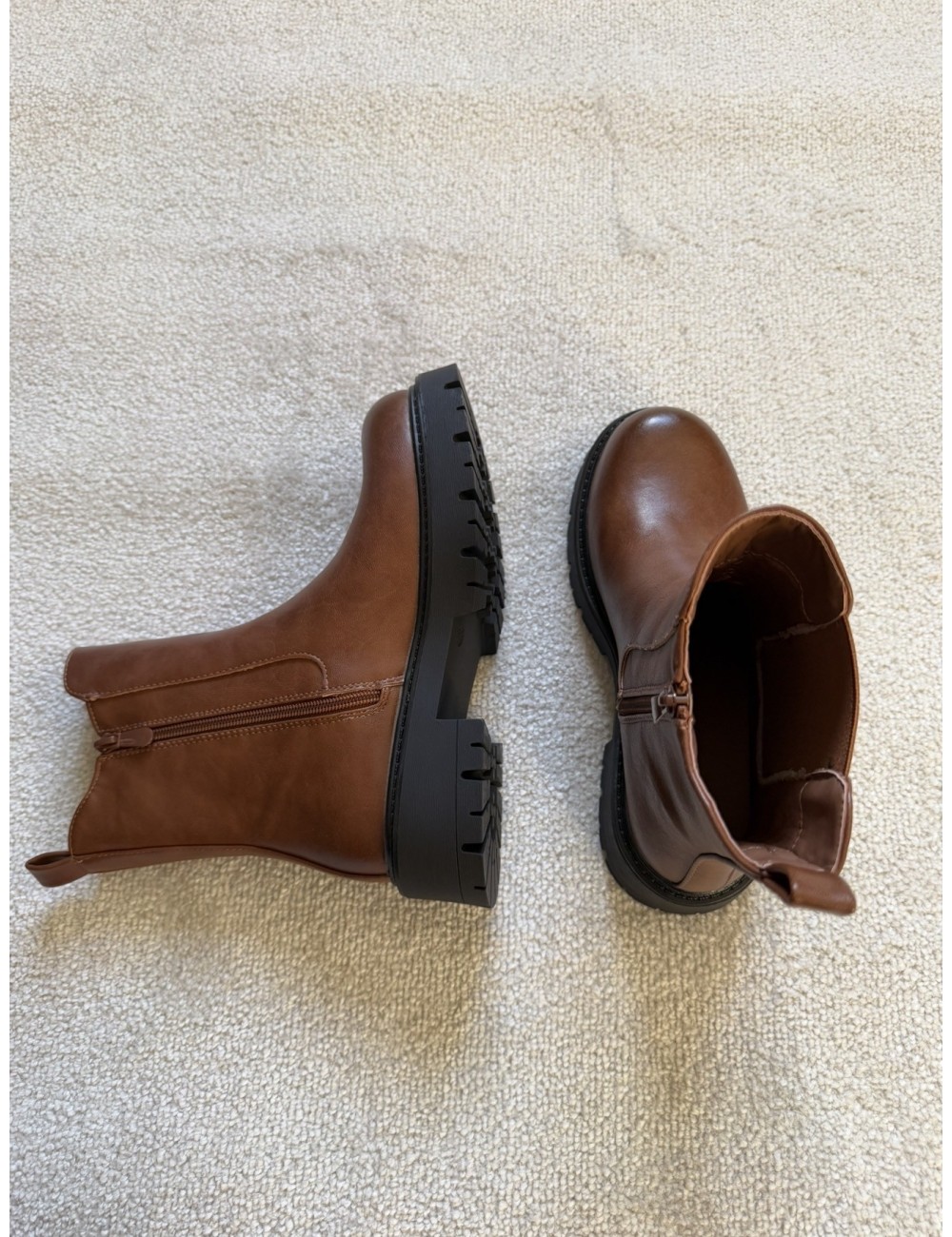 Bottines marron chelsea