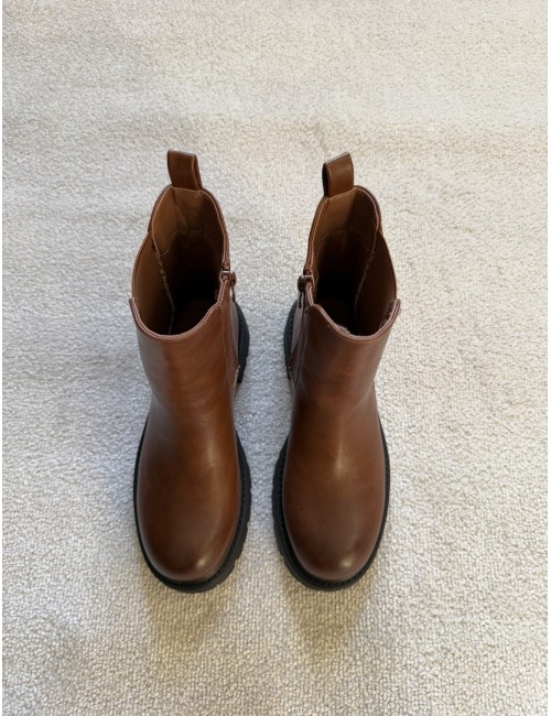 Bottines marron chelsea