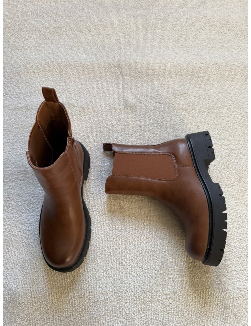 Bottines marron chelsea