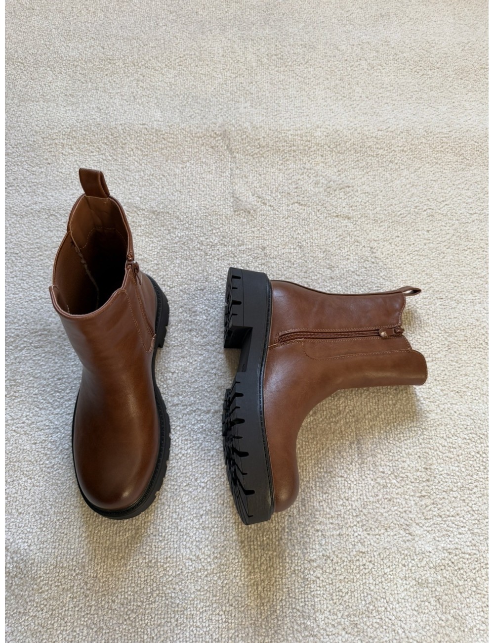 Bottines marron chelsea