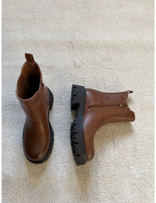 Bottines marron chelsea