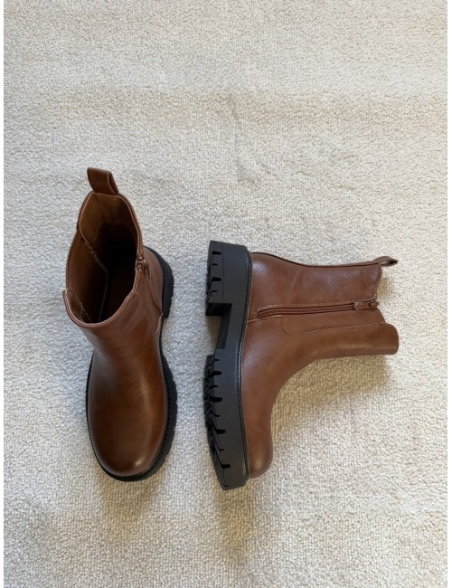 Bottines marron chelsea