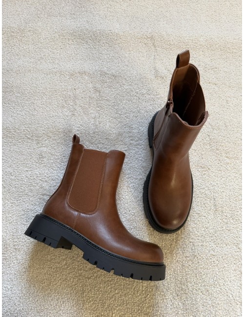 Bottines marron chelsea