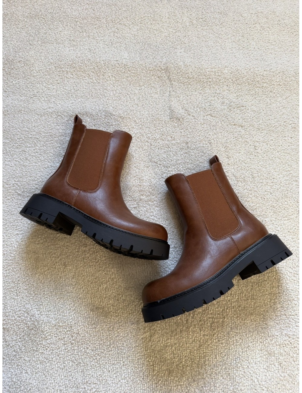 Bottines marron chelsea