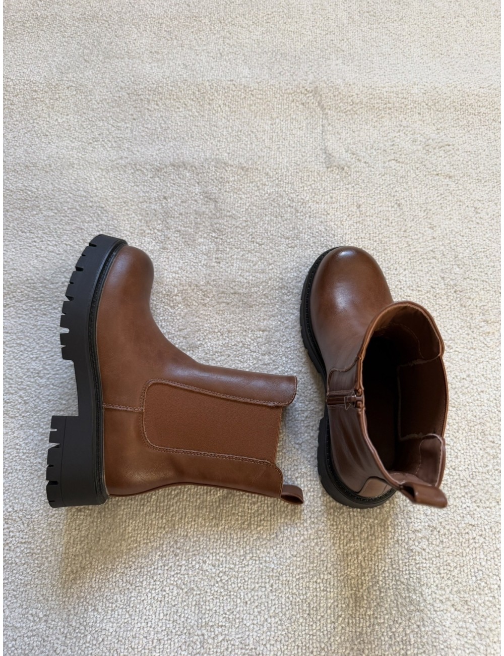 Bottines marron chelsea