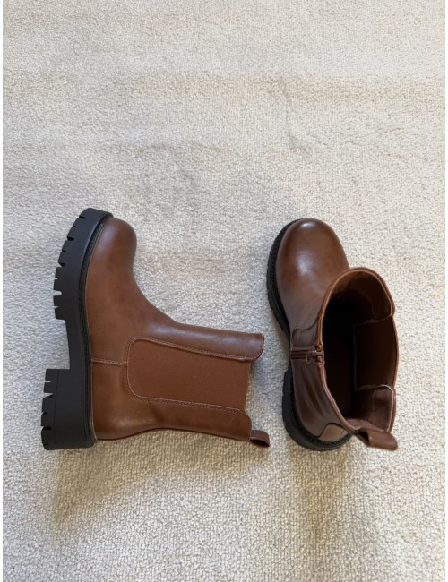 Bottines marron chelsea