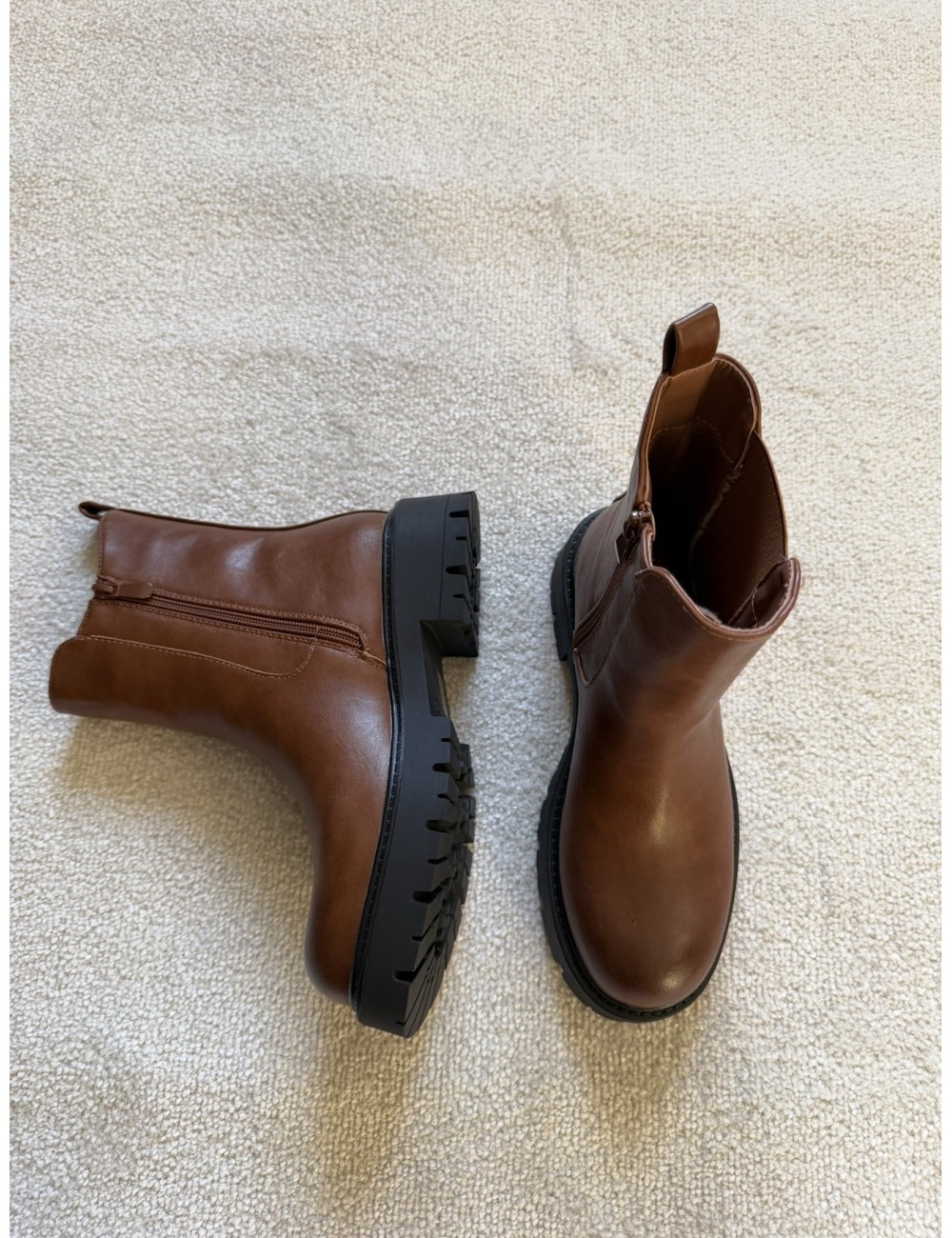 Bottines marron chelsea