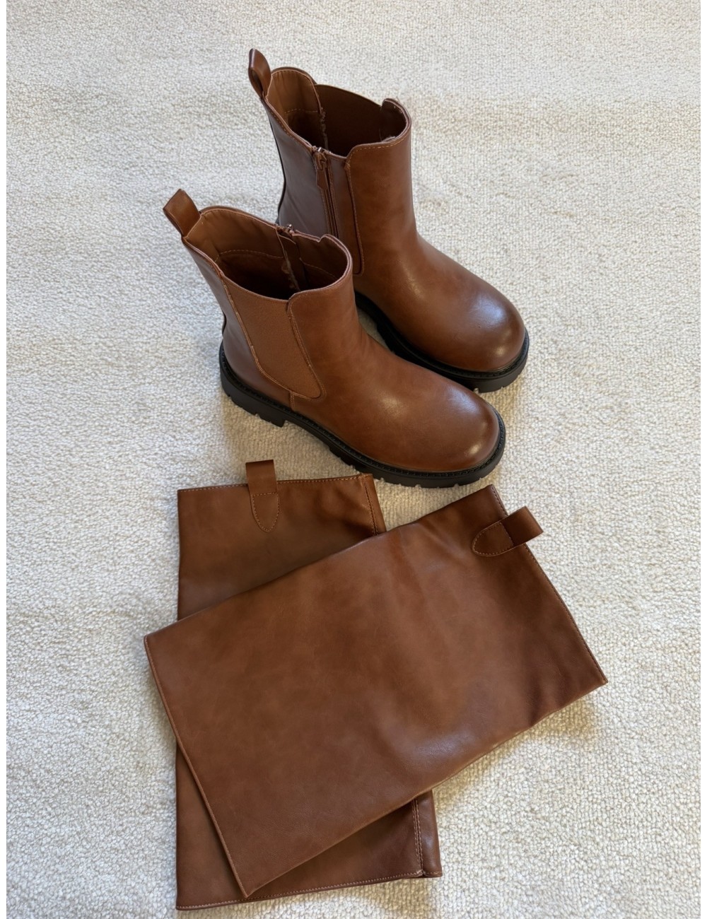 Bottines marron chelsea