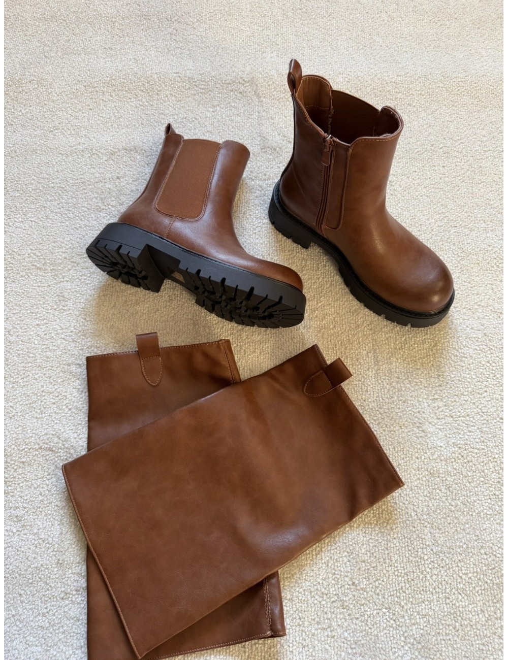 Bottines marron chelsea