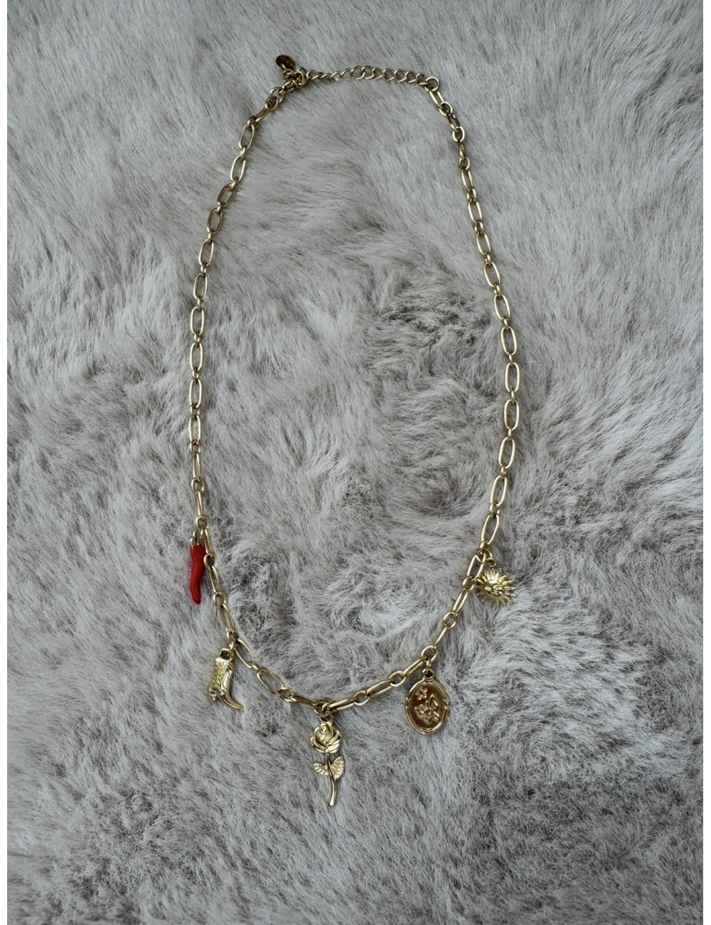 Collier en acier inoxydable doré