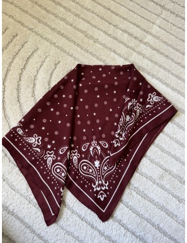 Foulard carré imprimé Paisley